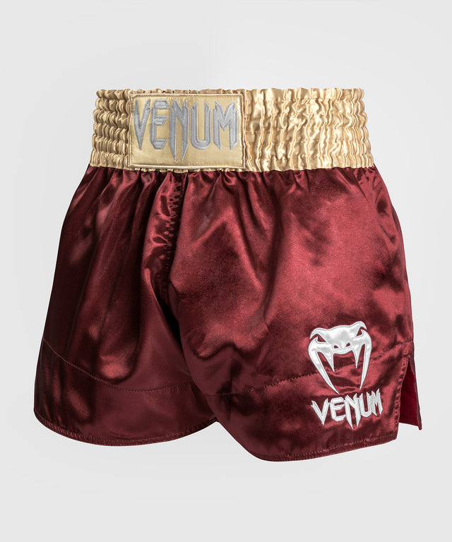 Venum Kickboks Broekje Classic 2.0 - Bordeaux Rood/Goud/Wit