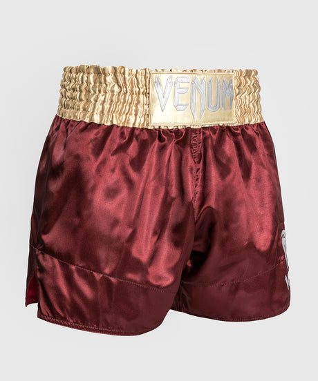 Venum Kickboks Broekje Classic 2.0 - Bordeaux Rood/Goud/Wit