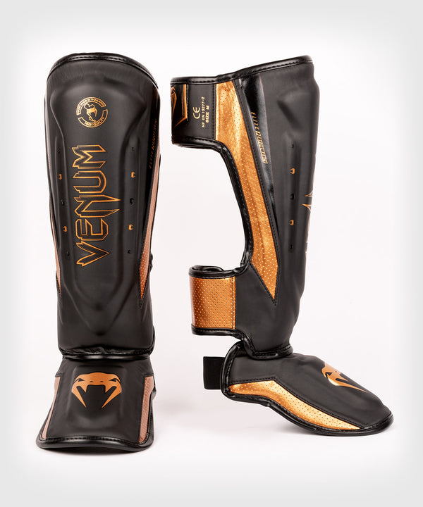 Chrániče holení Venum Elite Evo – Černé/Bronzové