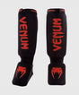 Venum Scheenbeschermers Kickboks Kontact - Zwart/Rood