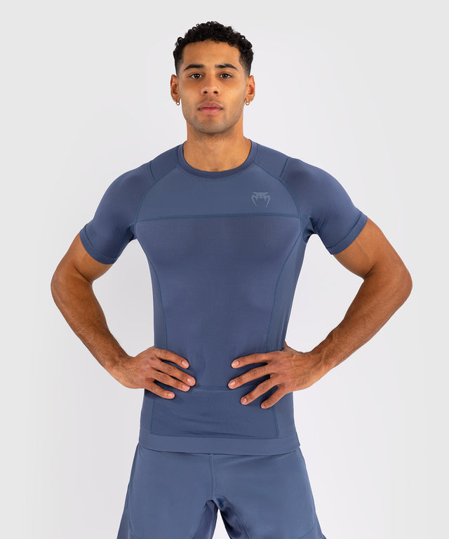 Venum Rashguard Short Sleeve G-Fit Air - Foggy Blue