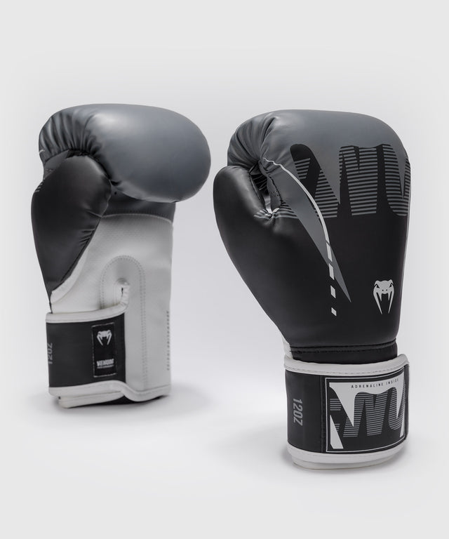 Venum Boxing Gloves Adrenaline - Black/Silver Grey