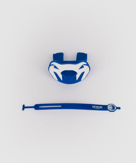 Proteză dentară de box Venum Elite Lipguard Logo Edition – Albastru/Alb