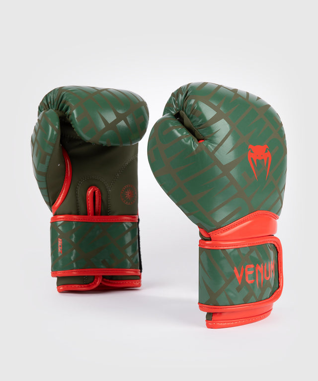 Dziecięce rękawice bokserskie Venum Contender 1.5 XT – Khaki/Pomarańczowy
