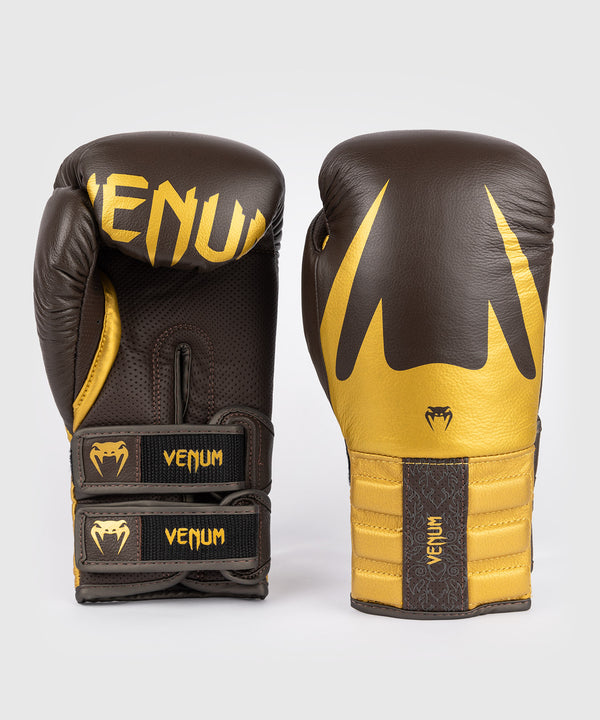 Guantoni da boxe Venum Reverso – Marrone scuro/Oro