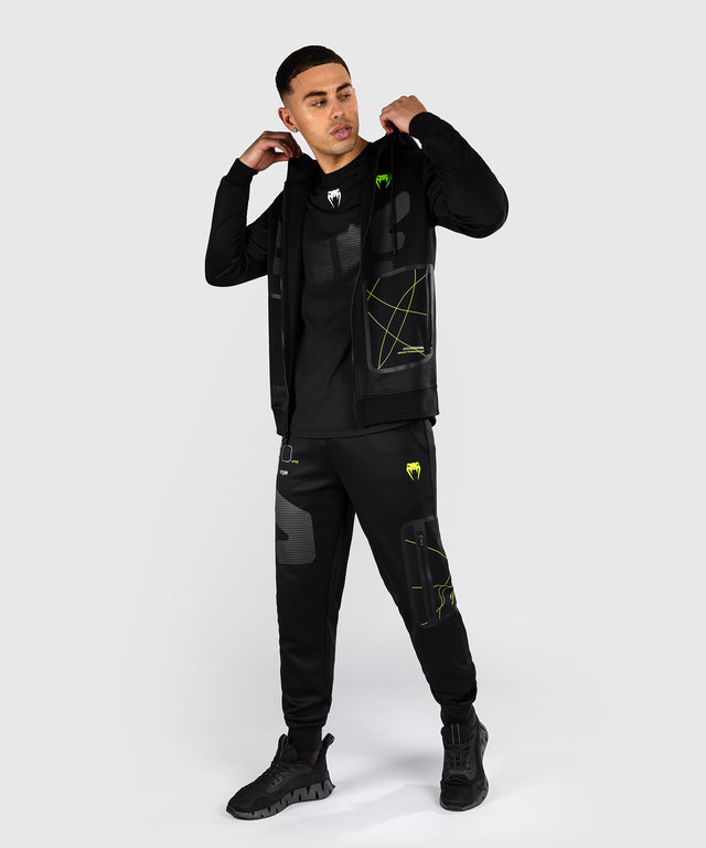 Venum Training Camp 4.0 Full-Zip Hoodie – Černá/Neonově zelená