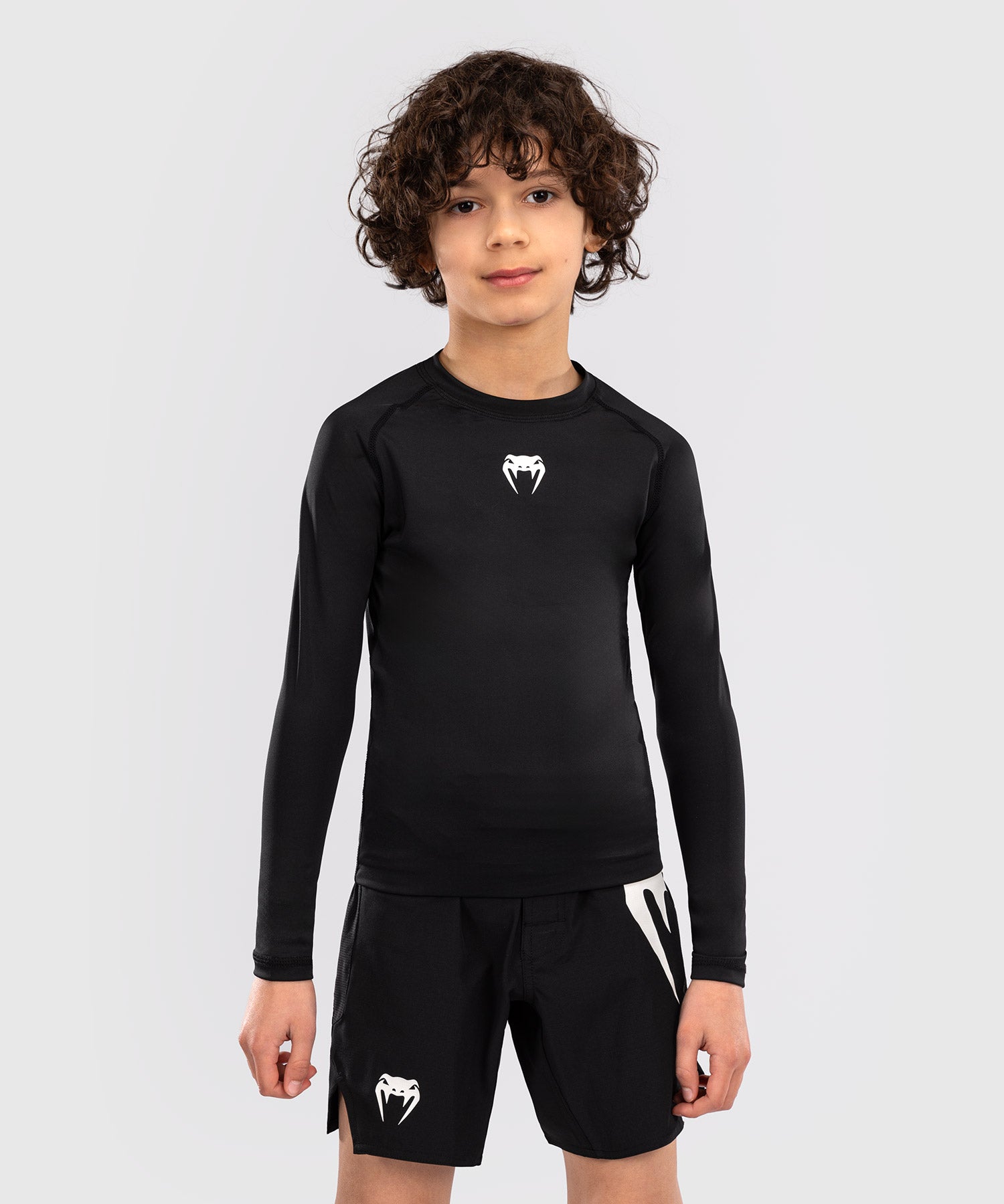 Rashguard Venum Contender Długie Rękawy Dziecięce – Czarny