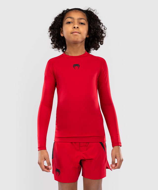 Venum Rashguard Contender Long Sleeves Kids – Red