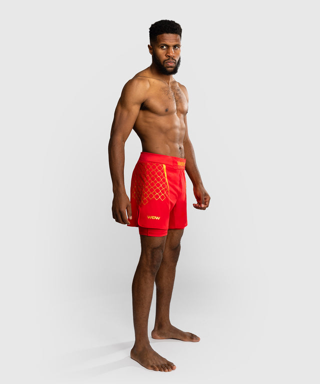Spodenki MMA Venum x WOW FC – Ognisty Czerwony