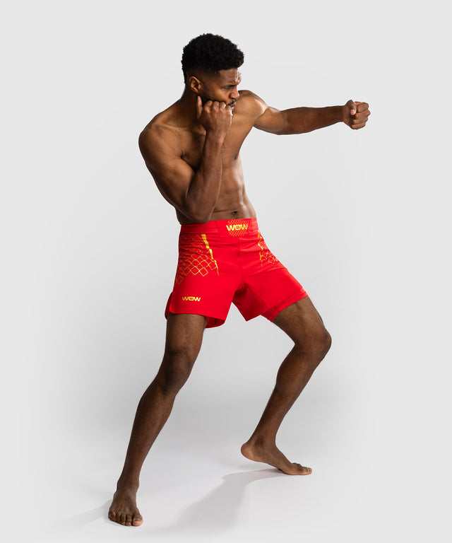Spodenki MMA Venum x WOW FC – Ognisty Czerwony