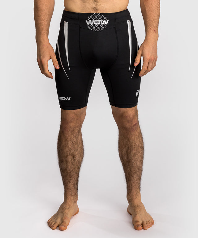 Venum x WOW FC Vale Tudo Shorts - Black/Silver Grey