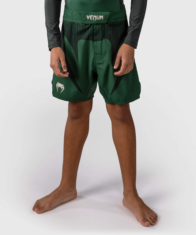Venum MMA Shorts Attack Kinderen - Groen/Gebroken Wit