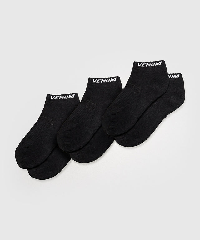 Venum Essential Enkel Sokken - Zwart - Set van 3