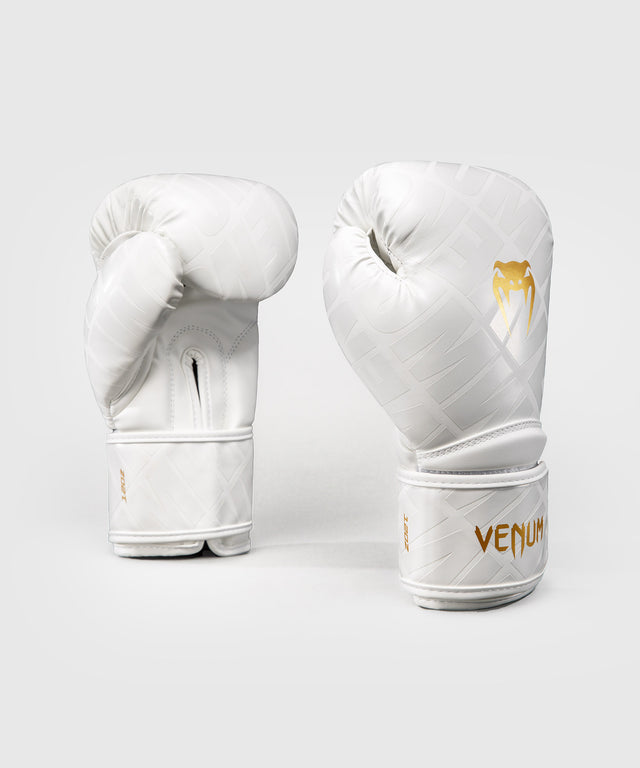 Guantes de boxeo Venum Contender 1.5 XT 3D – Blanco/Oro (VENUM-06042-717)
