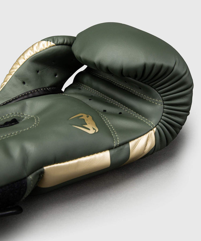 Venum Bokshandschoenen Elite - Kaki Groen/Goud