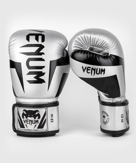 Venum Bokshandschoenen Elite - Zilver/Zwart