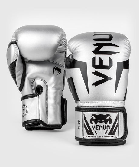 Venum Bokshandschoenen Elite - Zilver/Zwart