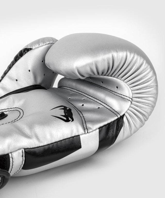 Boxerské rukavice Venum Elite – Stříbrné/Černé