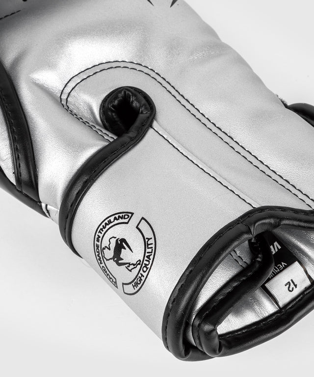 Boxerské rukavice Venum Elite – Stříbrné/Černé
