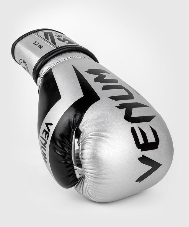 Boxerské rukavice Venum Elite – Stříbrné/Černé