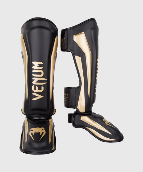 Venum Shin guards Elite – Black/Gold