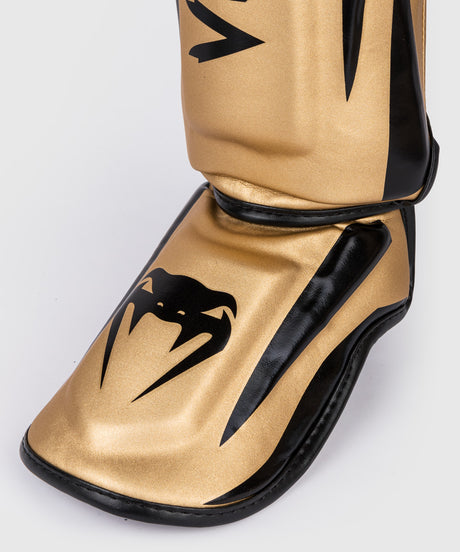 Venum Schienbeinschoner Kickboxen Elite – Gold/Schwarz