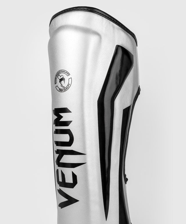 Venum Shin Guards Elite – Silver/Black