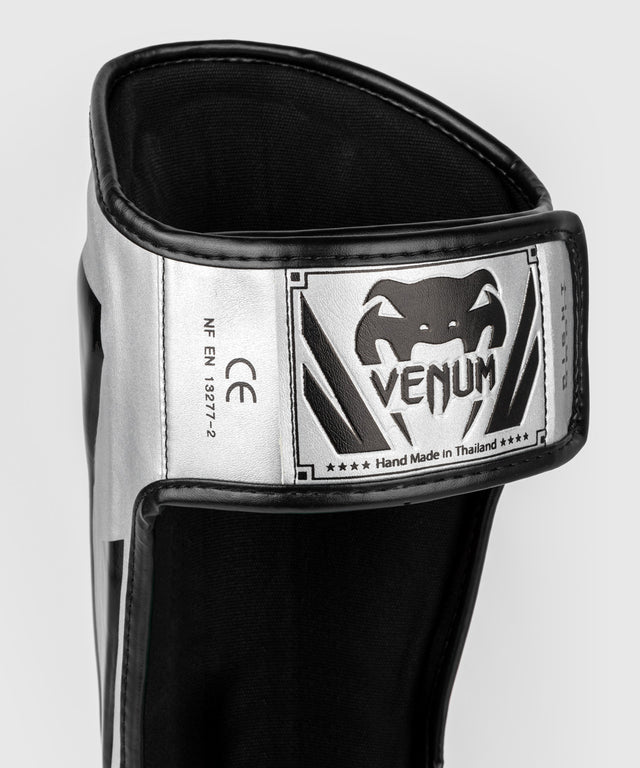 Venum Shin Guards Elite – Silver/Black