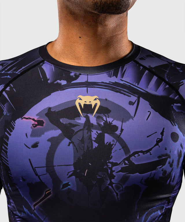 Venum Rashguard x Jujutsu Kaisen Gojo Korte Mouwen - Paars