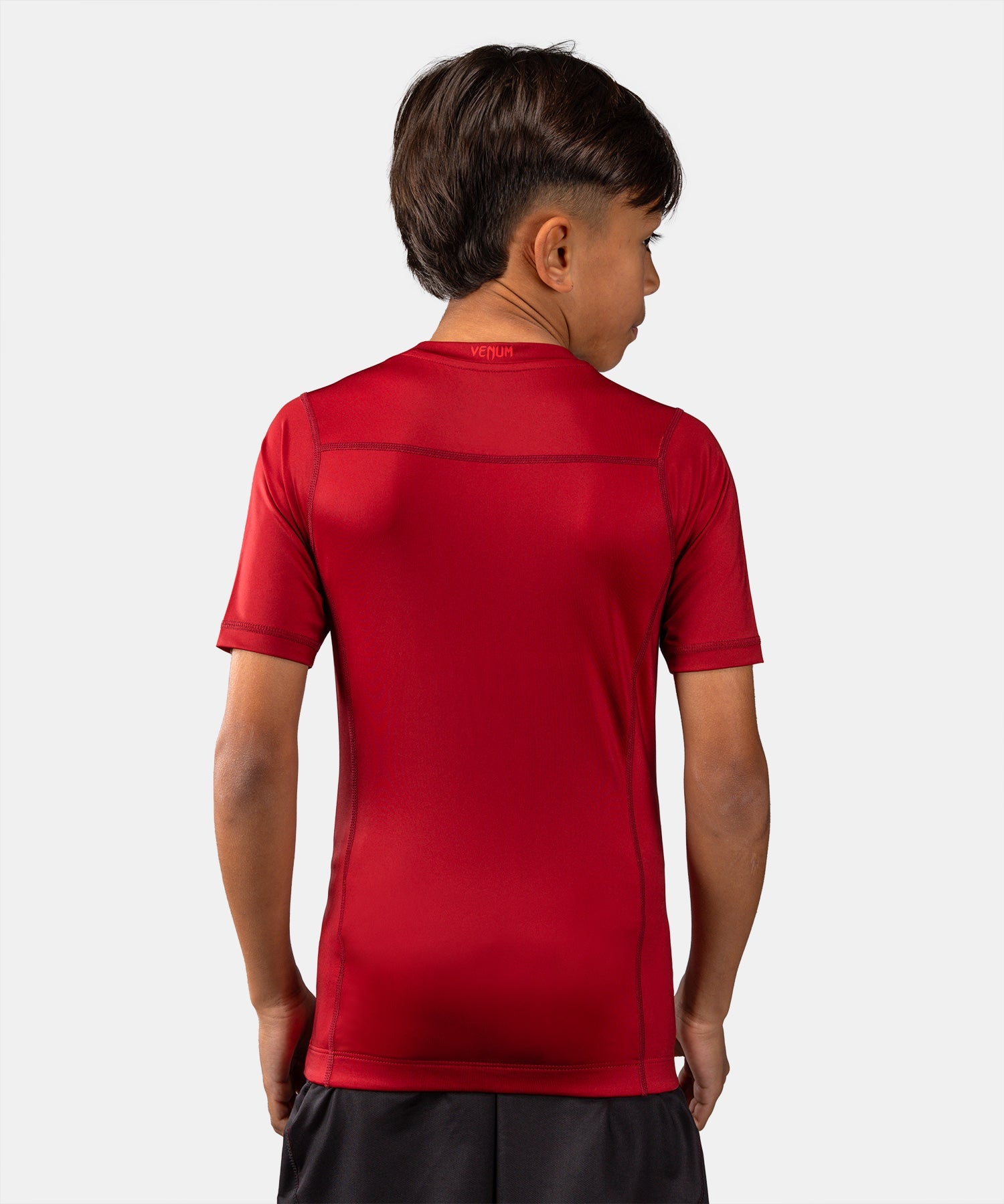 Venum Rashguard Attack Korte Mouwen Kinderen - Zwart/Rood