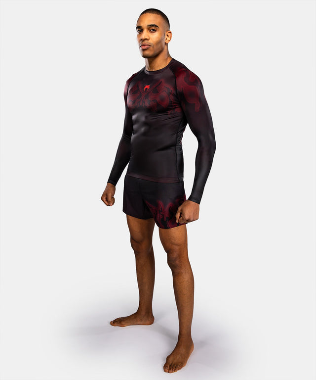 Venum Spectre Rashguard Long Sleeves – Black/Red