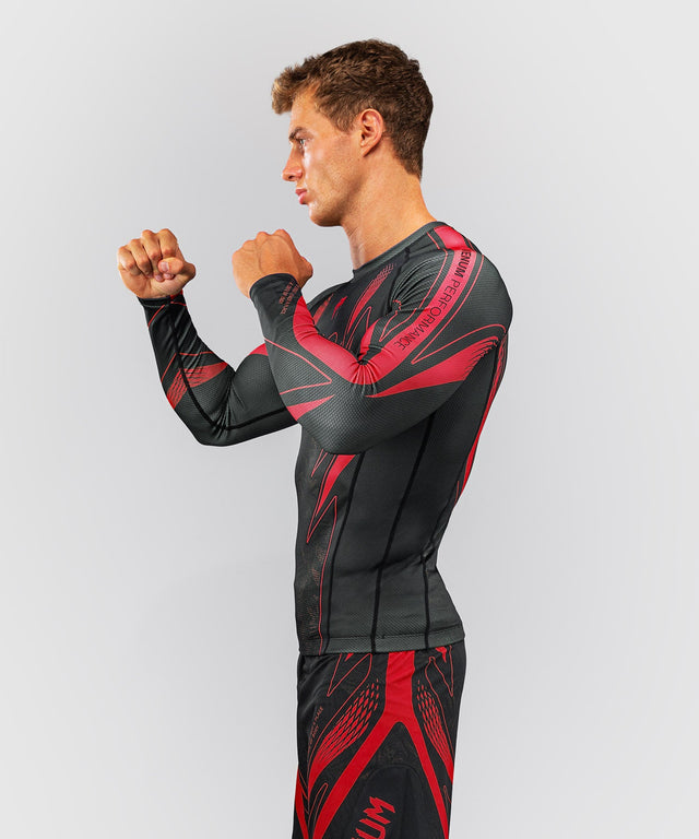 Venum Rashguard Amazonia Reborn Lange Mouwen - Zwart/Rood