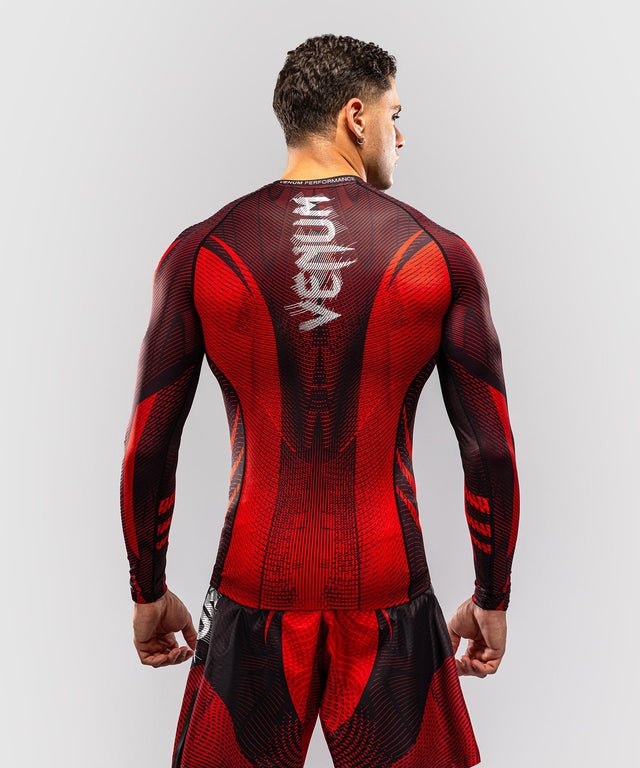 Venum Rashguard Galactic 3.0 Lange Mouwen - Rood/Zilver