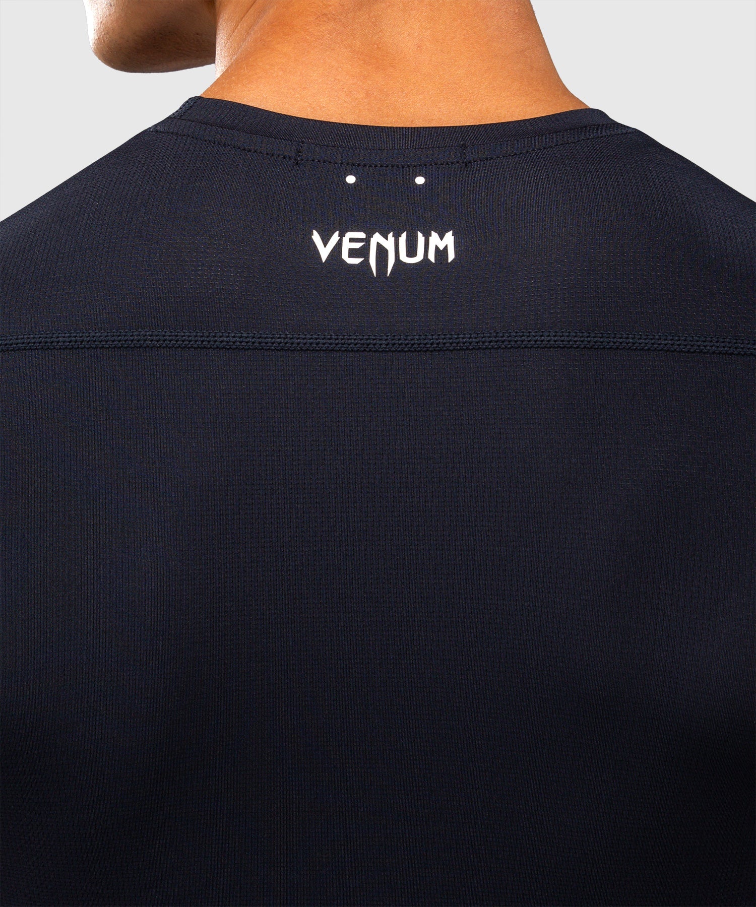 Venum Rashguard G-Core Korte Mouwen - Marineblauw/Wit