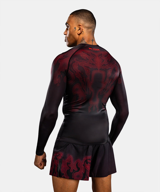 Venum Spectre Rashguard Long Sleeves – Black/Red