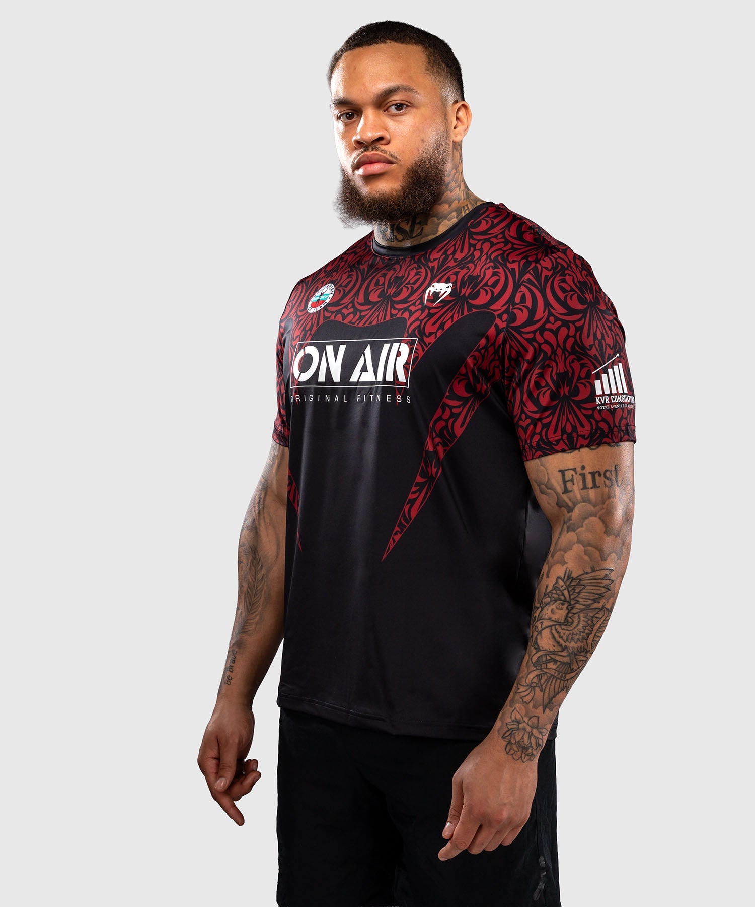 Venum T-Shirt Bulgarian Top Team - Zwart/Rood