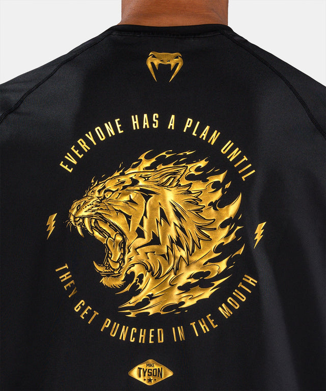Venum x Mike Tyson T-Shirt Tiger Dry Tech T-shirt - Zwart/Goud