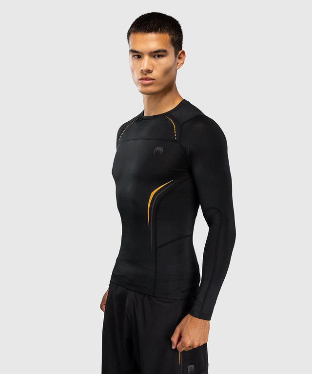 Venum Rashguard G-Core Lange Mouwen - Zwart/Goud