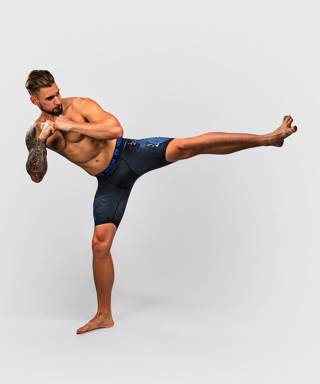 Venum Compression shorts Thunder Dragon – Black/Royal blue