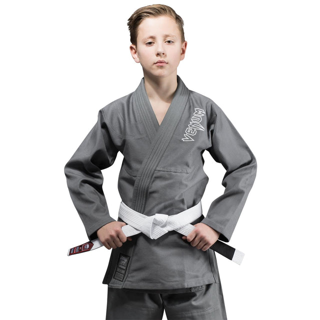 Kimono BJJ Venum Contender – Dziecięce, Szare