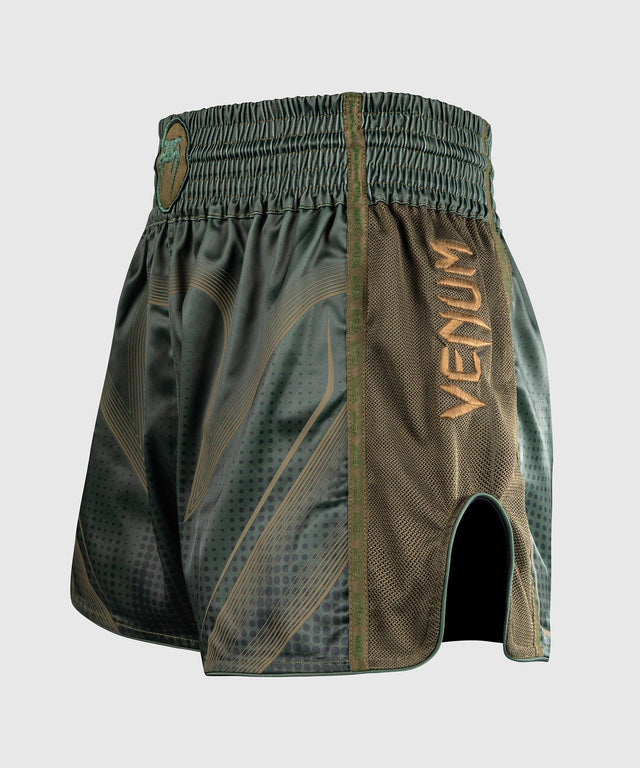 Spodenki Muay Thai Venum Stealth – Khaki/Ciemnozielone
