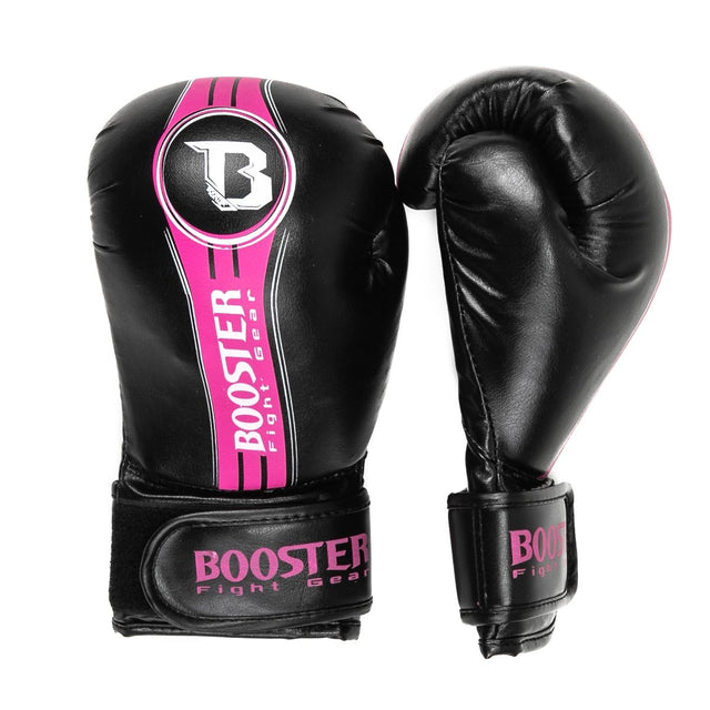 Dziecięce rękawice bokserskie Booster Future V2 – Czarne/Różowe