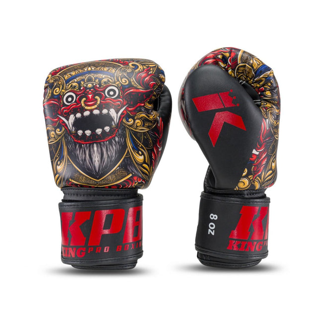 King Pro Boxing Boxing Gloves BG Baron - Black/Red/Gold 