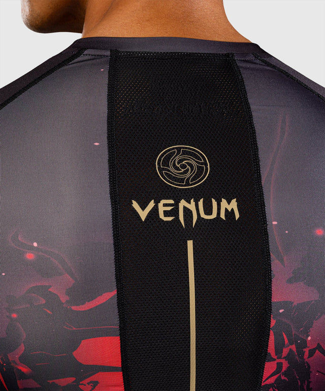 Venum Rashguard x Jujutsu Kaisen Itadori Lange Mouwen - Zwart/Rood