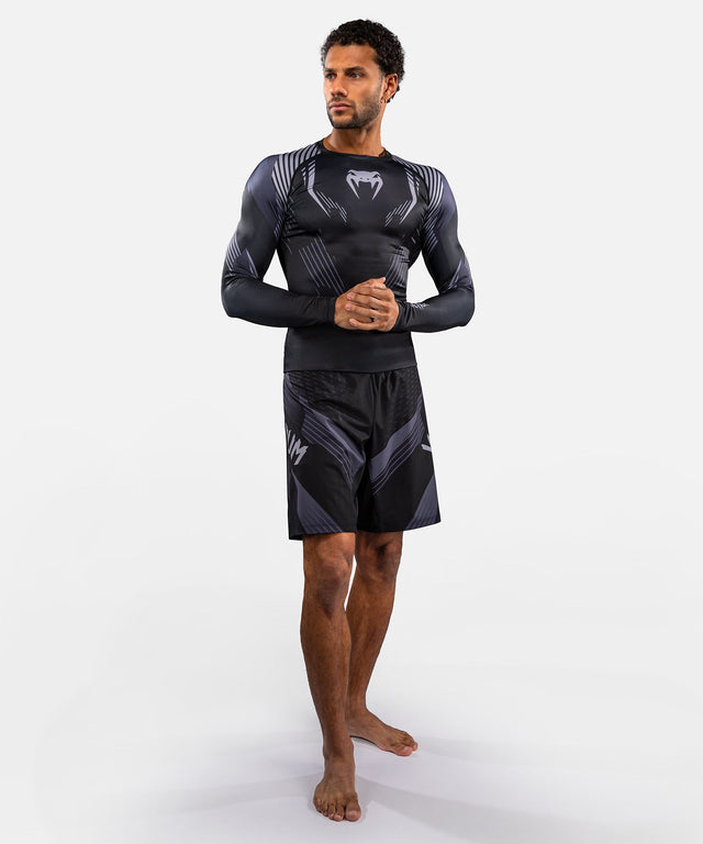 Rashguard Venum No-Gi 6.0 Maniche Lunghe – Nero/Grigio