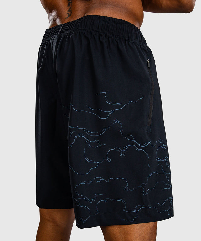 Venum Training shorts Thunder Dragon – Black/Grey/Copper