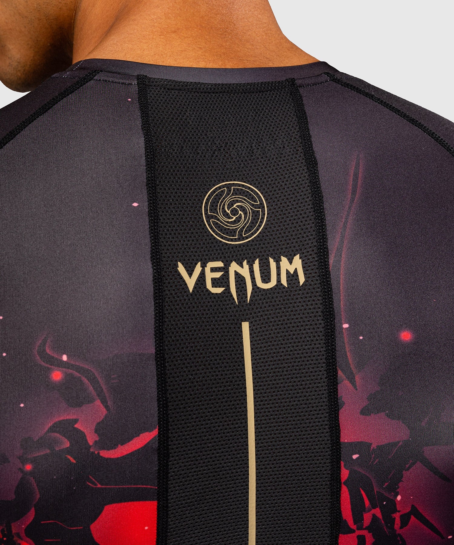 Venum Rashguard x Jujutsu Kaisen Itadori Korte Mouwen - Zwart/Rood