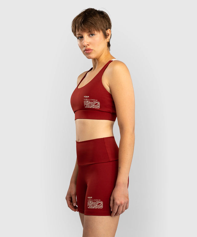 Venum Women's Shorts Serpenti - Burgundy
