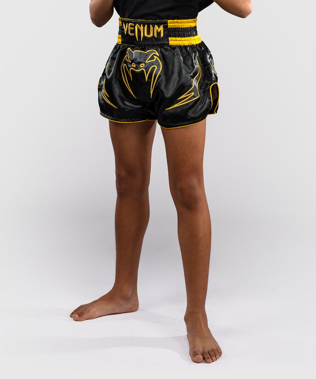 Venum Muay Thai Shorts Bangkok Fury Kinderen - Zwart/Goud