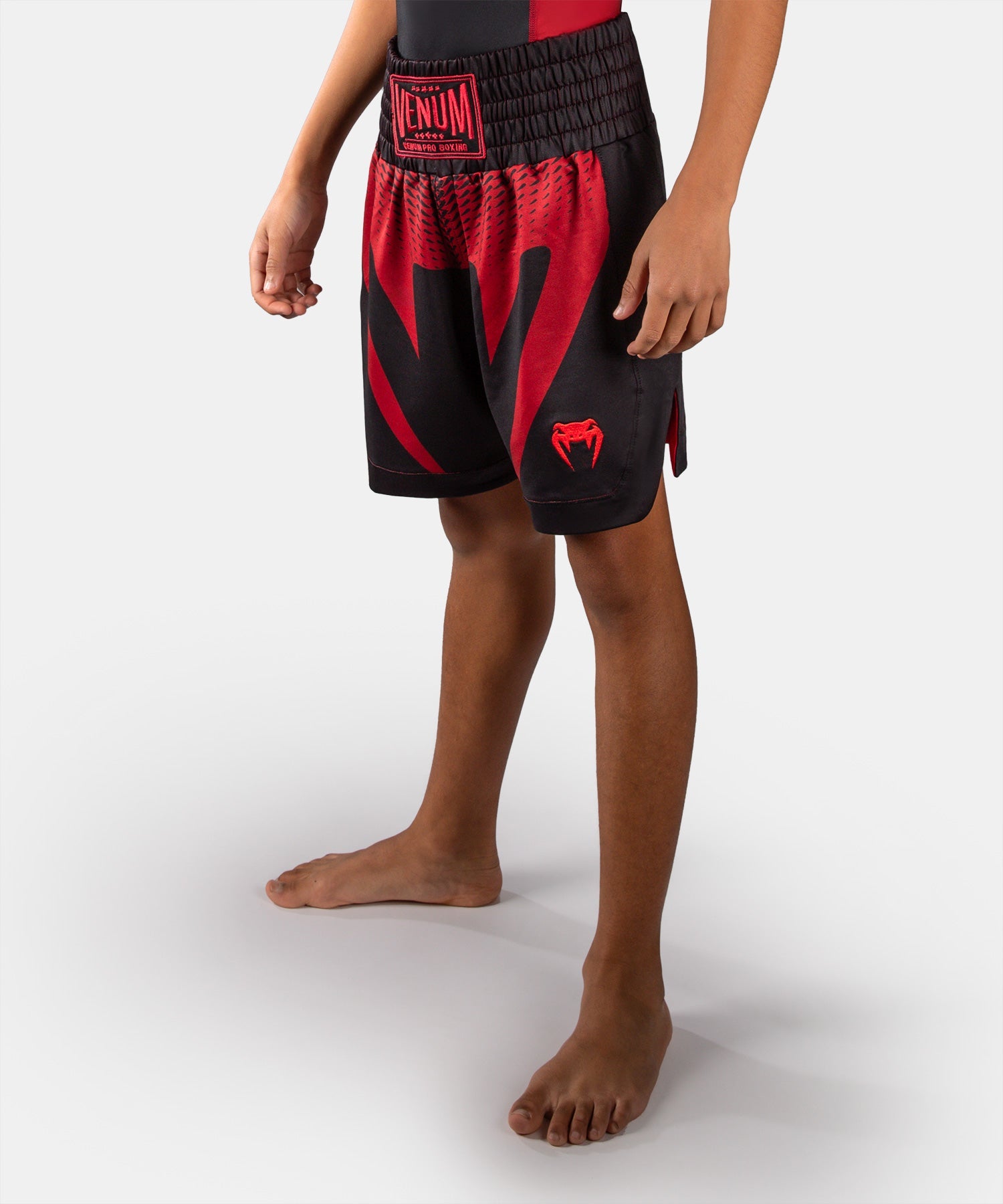 Venum Attack Boksshort Kinderen - Zwart/Rood